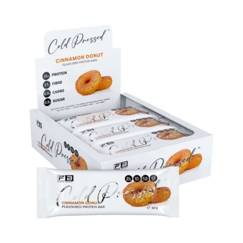Fibre Boost Cinnamon Donut box of 12 protein bars