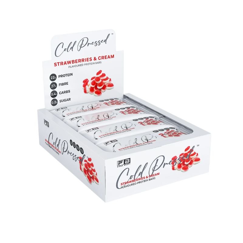 Fibre Boost Strawberries and Cream box of 12 protein bars